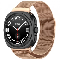 Curea Techsuit W009 pentru Samsung Galaxy Watch Ultra, Roz Aurie