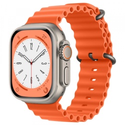 Curea Techsuit W038 pentru Apple Watch 49mm / 46mm / 45mm / 44mm / 42mm Series, Portocalie