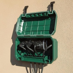 Cutie de Protecție Etanșă pentru Conexiuni Electrice de Exterior Electraline 300183, Grad de Protecție IP54, 5 Presetupe / Ieșiri Cablu, Dimensiuni 320 x 180 x 126 mm, Rezistentă la Intemperii - Img 2
