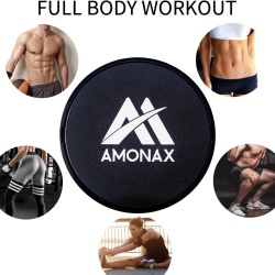 Discuri Glisante pentru Fitness Amonax cu Benzi de Fixare pentru Picioare, Glisiere Duble pentru Antrenament Full Body, Abdomen și Core, Compatibile cu Orice Suprafață, cu Geantă de Transport Inclusă - Img 7