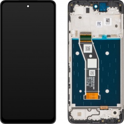 Display cu Touchscreen Motorola Moto G24 Power / G24, cu Rama, Negru, Swap 5D68C23810