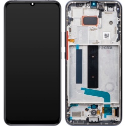 Display cu Touchscreen Xiaomi Mi 10 Lite 5G, cu Rama, Gri, Service Pack 56000400J900