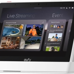 Ecran Smart eufy E10 8" IPS HD, Touch Screen, All-in-One Smart Home Hub, Alb