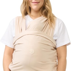 Eșarfă Elastică de Purtare pentru Bebeluși Koala Babycare Cuddle Band 2.0, Bumbac Organic Certificat, Suport până la 15 kg, Ajustabilă cu Inele, Culoare Bej (Beige)