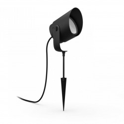 Extensie spot LED RGB pentru exterior Philips Lily XL Hue, 15W (80W), 1050 lm, lumina alba si colorata, IP65, metal, Negru, clasa energetica G