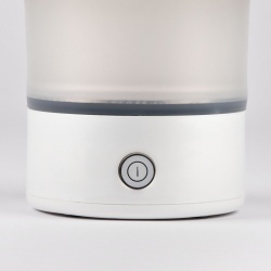 Fierbător Electric Pliabil din Silicon BL03, Capacitate 600 ml, 600W, Alb/Gri, Ideal pentru Călătorii și Acasă - Img 4