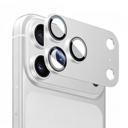 Folie de protectie Camera Spate Lito Crown Halo AR + AF pentru Apple iPhone 18 Pro, Sticla Securizata, Argintie