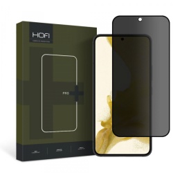 Folie de protectie Ecran Privacy HOFI PRO+ pentru Samsung Galaxy S22 5G S901, Sticla Securizata, Full Glue