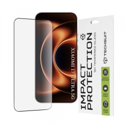 Folie de protectie Ecran Techsuit pentru Xiaomi 17 Ultra, Sticla Securizata, Full Glue, 111D, Neagra