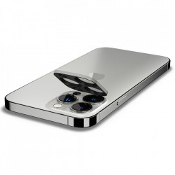 Folie protectie camera SPIGEN OPTIK.TR CAMERA PROTECTOR 2-PACK IPHONE 13 Pro / 13 Pro Max Silver - Img 5