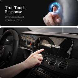 Folie protectie display cu aplicator pentru Mercedes E-CLASS 2020 / 2021, SPIGEN GLAS.TR ”EZ FIT” - Img 2