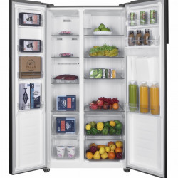 Frigider side by side Heinner HSBS-H439NFXWDE++, 433 l, No Frost, Display, Dozator de apa, Functie smart, Functie congelare si racire rapida, Clasa E, H 176.5 cm, Aspect inox - Img 8