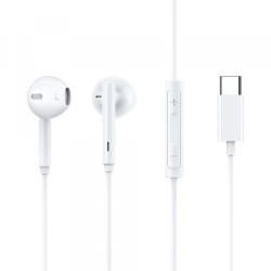 Handsfree USB-C McDodo HP-7500, 1.2m, Alb