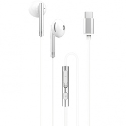 Handsfree USB-C XO Design EP29, Argintiu