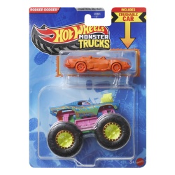 HOT WHEELS MONSTER TRUCK SI MASINUTA METALICA RODGER DODGER VERDE