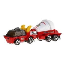 HOT WHEELS TRACK FLEET MASINA FLOTA HOT MEALS SCARA 1 LA 64 - Img 2