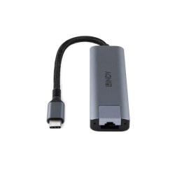 Hub Lindy USB3.2 Gigabit Ethernet, gri - Img 3