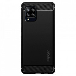 Husa Antisoc, Spigen, Samsung Galaxy A42 5G, Negru
