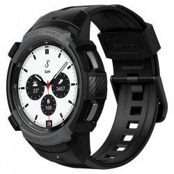 Husa + curea SPIGEN RUGGED ARMOR ”PRO” pentru GALAXY WATCH 4 CLASSIC 42 MM CHARCOAL GREY