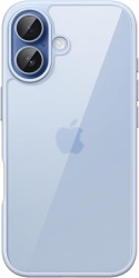 Husa de protectie JETech compatibila cu iPhone 17, protectie antisoc, spate rezistent si margini flexibile, Fog Blue / Albastru Ceata