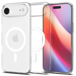 Husa MagSafe pentru Apple iPhone 17 Air, Spigen, Liquid Crystal , Alba