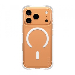 Husa MagSafe pentru Apple iPhone 17 Pro, PanzerGlass, Care Fashionable, Transparenta Alba