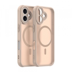 Husa MagSafe pentru Apple iPhone 17, Techsuit, HaloFrost II, Aurie