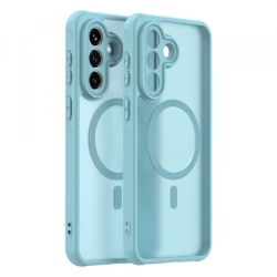 Husa MagSafe pentru Samsung Galaxy A37 5G, Techsuit, HaloFrost II, Verde Deschis