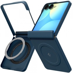 Husa MagSafe pentru Samsung Galaxy Z Flip8 F776, Spigen, Air Skin, Bleumarin ACS11514