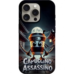 Husa pentru Apple iPhone 14 Pro, Perfect Case, Italian Brainrot Capuccino Assassino, Multicolor
