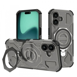 Husa pentru Apple iPhone 16, Techsuit, Carbon Shield Pro, Neagra Deschis