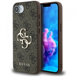 Husa pentru Apple iPhone 16e, Guess, 4G Big Logo, Maro