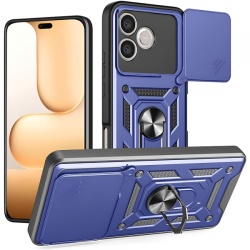 Husa pentru Honor 600 Lite, Techsuit, CamShield, Albastra