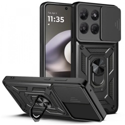 Husa pentru Motorola Moto G37 Power, Techsuit, CamShield, Neagra