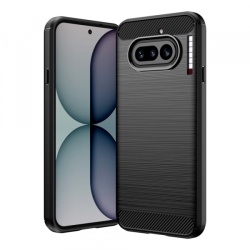 Husa pentru Nothing Phone (4a), Techsuit, Carbon, Neagra
