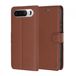 Husa pentru Realme 16, Techsuit, Leather Folio, Maro