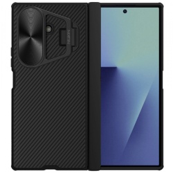 Husa pentru Samsung Galaxy Z Fold7 F966, Nillkin, CamShield Prop with Metal Lens Cover, Neagra