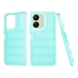 Husa pentru Xiaomi Redmi 13C 5G / 13C / Poco C65, Techsuit, Wave Shield, Turcoaz