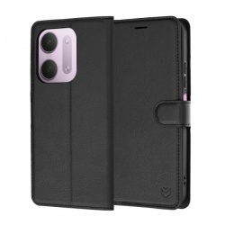 Husa pentru Xiaomi Redmi 17C 5G, Techsuit, Leather Folio, Neagra