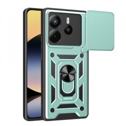 Husa pentru Xiaomi Redmi Note 14 4G (Regional), Techsuit, CamShield, Verde