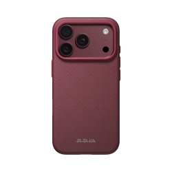 Husa Pitaka pentru iPhone 18 Pro, Summa Case, Burgundy