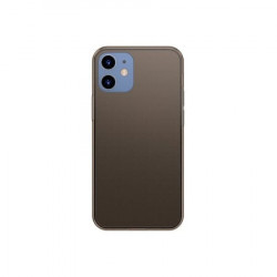Husa Premium Baseus Cu Spate Sticla Matta Si Rama Din Silicon Pentru iPhone 12 Mini Negru