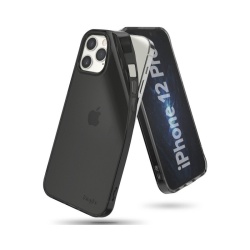 Husa Premium Ringke Air Compatibila Cu iPhone 12 / Compatibila Cu iPhone 12 Pro, silicon, slim, fumurie