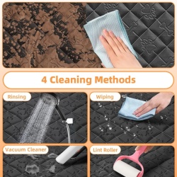 Husă Protecție Scaun Auto pentru Câini, 100% Impermeabilă și Antizgârieturi, Compatibilă cu Toate Mașinile, 135 x 148 cm - Img 3
