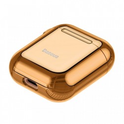 Husa protectoare din gel silica , Baseus pentru Apple Airpods , auriu - Img 3