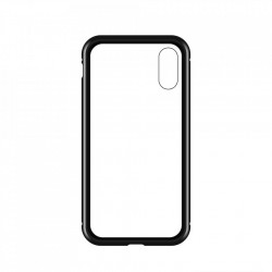 Husa protectoare Wozinsky magnetic 360 iPhone XS Max - transparent/negru - Img 7