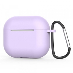 Husa Techsuit Silicone pentru Apple AirPods 4, Mov