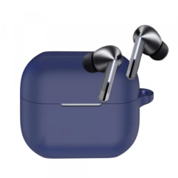 Husa Techsuit Silicone pentru Samsung Galaxy Buds 3 / 3 Pro, Bleumarin