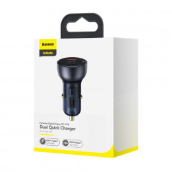 Incarcator auto Baseus cu afisaj Digital QC+PPS Dual Quick Charger 65W gri - Img 7