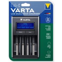 Incarcator Baterii Varta, Tip Baterie AA / AAA, Afisaj LCD, Negru